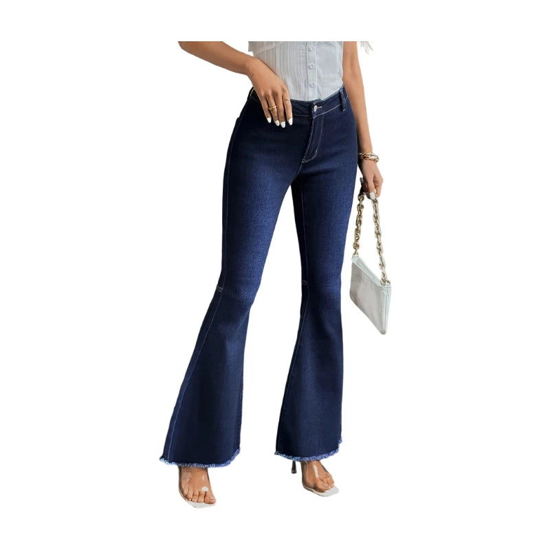 Tummy Control Plus Size High Waisted Skinny Jeans for Curvy Women Body Contouring Denim Pants Smooth Silhouette and Flexible Fit